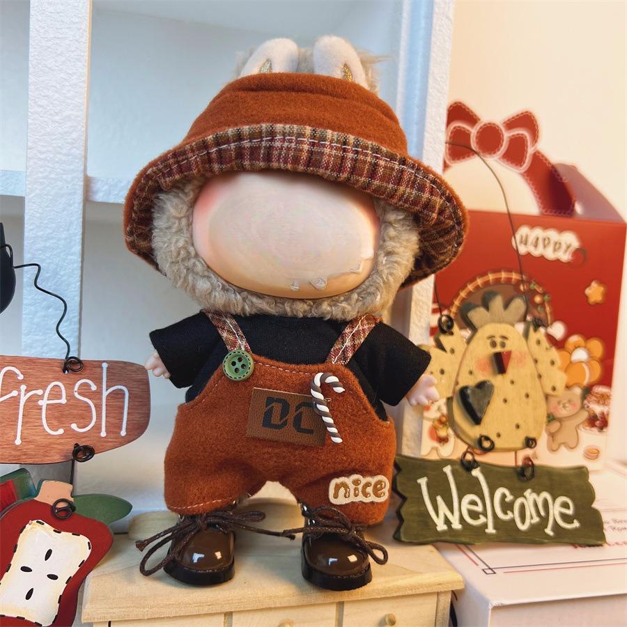 Подходит только для 17-сантиметровой тканевой куклы Лабубу, виниловых кукол, плюшевых игрушек и другой носимой одежды