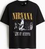 Летняя новинка 2026 года, Повседневная футболка с принтом группы Nirvana, Модная хлопковая ретро-футболка в стиле рок, Свободная, с коротким рукавом, Y2K, Хип-хоп мода, Женская и мужская футболка
