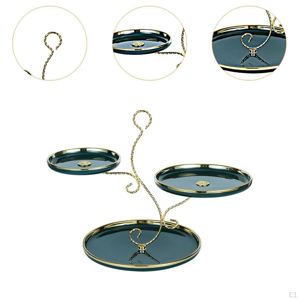 3-слойная витрина для кексов, десерты, креативное украшение для рабочего стола, многоярусный поднос для фруктов