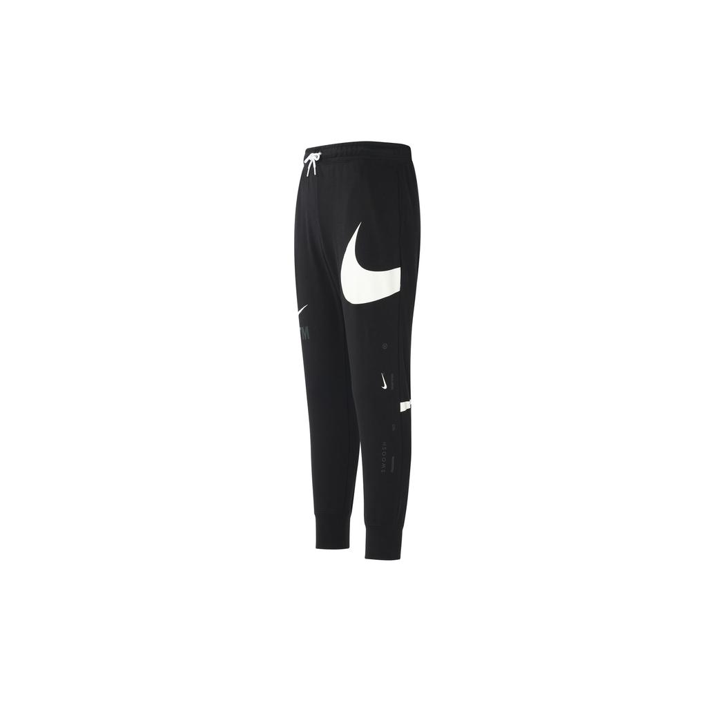 Nike Big Logo Lace-Up Breathable Mid-Rise Tapered Knit Joggers Men Bottoms Black DD6092-010