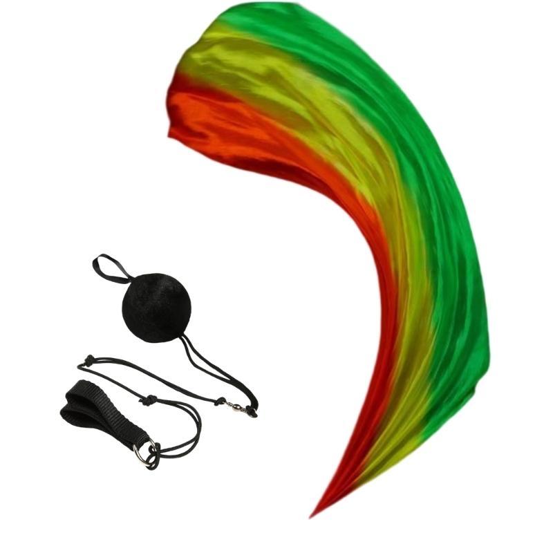 Play Silk Scarf Silk Veil Poi Thrown Balls Stage Performances Props