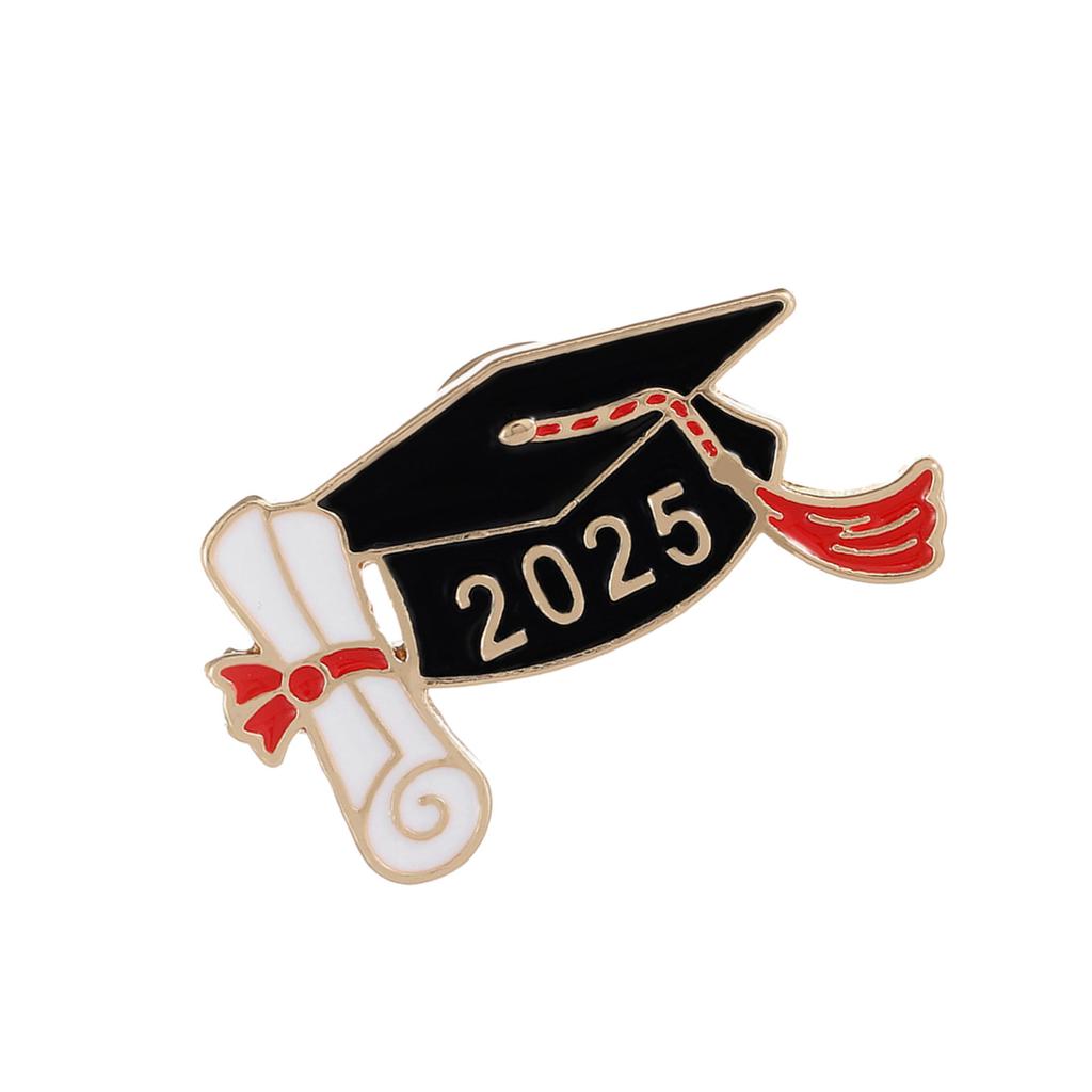 Брошь на выпускной из сплава премиум-класса Классическая брошь на выпускной для встреч выпускников и коллекций памятных вещей
