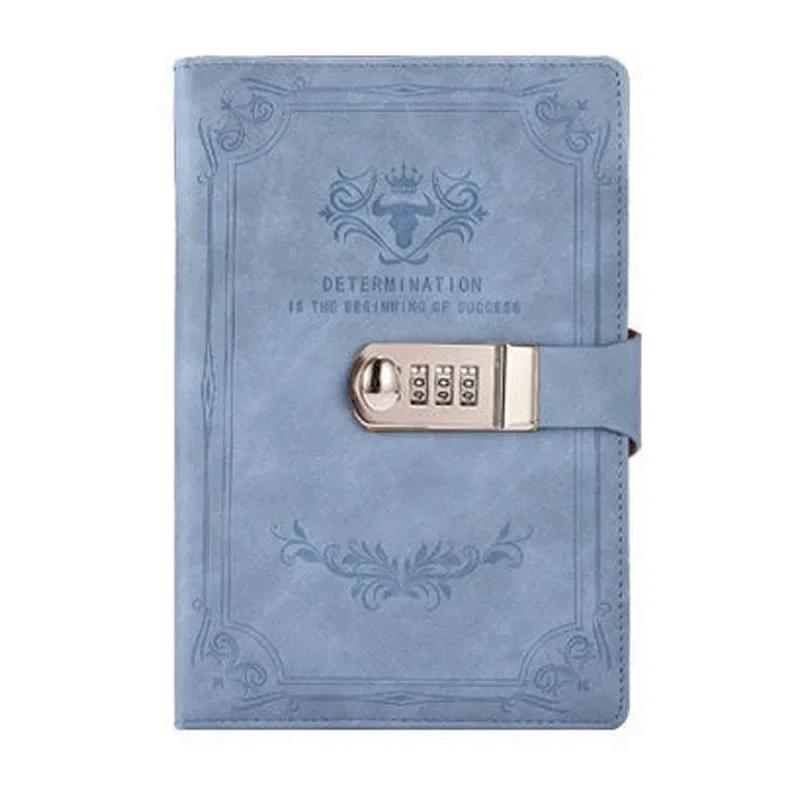 Ретро-книга с паролем и замком А5, дневник, утолщенная тетрадь, студенческие канцелярские принадлежности, подарки для девочек и мальчиков