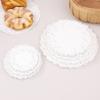 150 шт., круглая бумажная салфетка с кружевными краями, подложка для кексов, жареная еда, десерт, печенье, вечеринка, свадьба, бисквит, торт, посуда, подложка для чашки