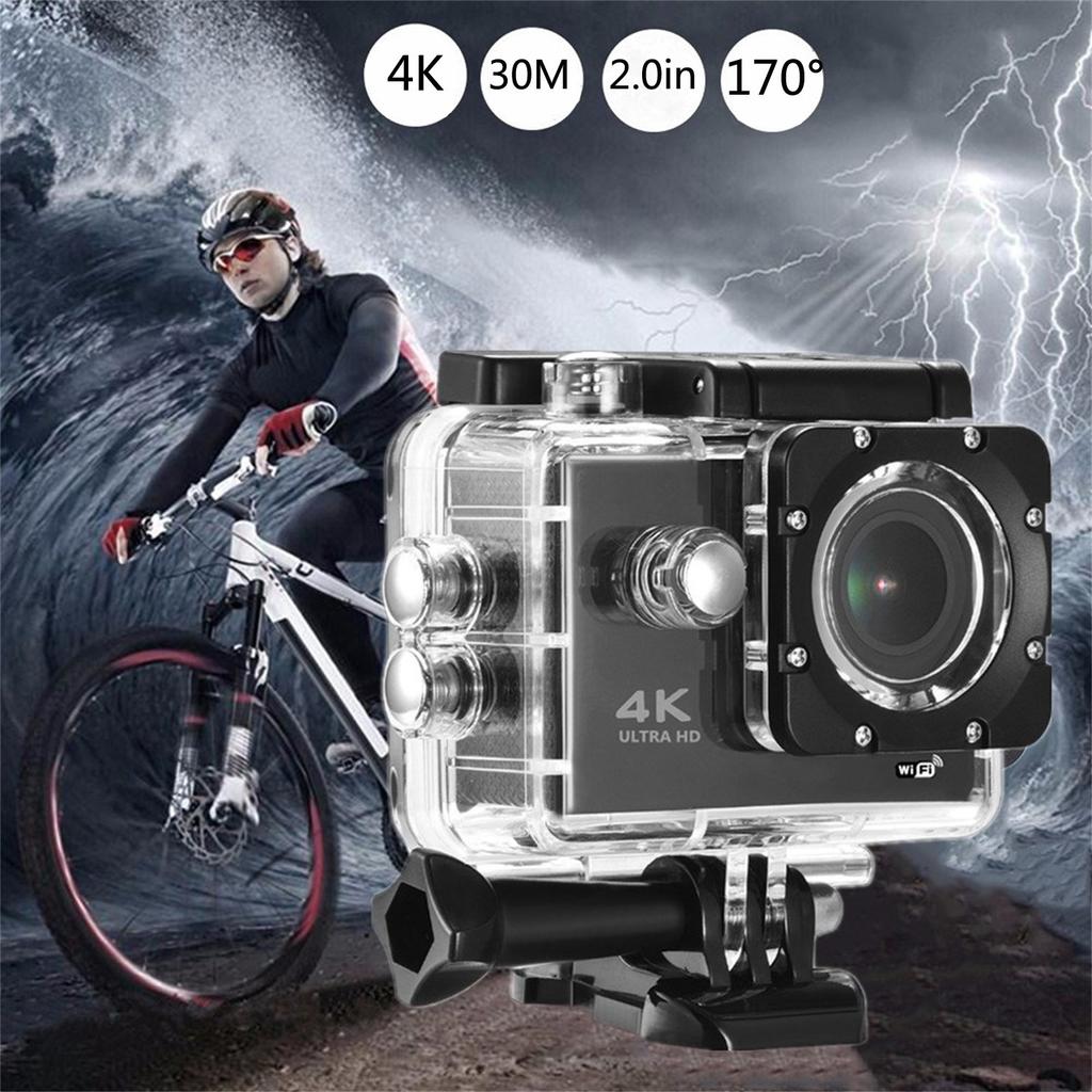New Action Camera Ultra HD 4K WiFi 2 Inch 170D Underwater Waterproof Helmet Video Recording Sport Cam