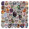 60 Pictures of Fantasy Horror Dia De Los Muertos Stickers Decorative Suitcase Refrigerator Scooter Stickers