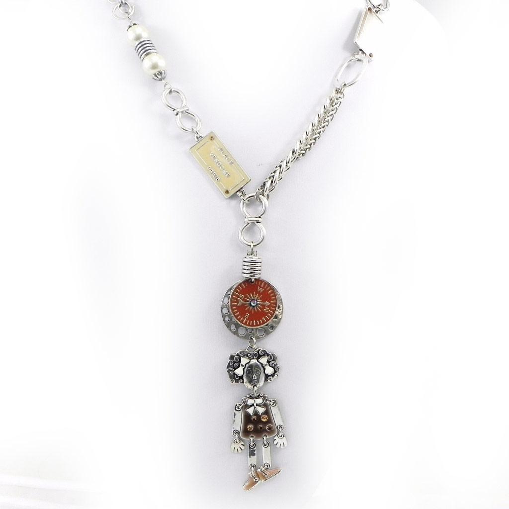 Les Trésors De Lily [G7800] — Коричневое дизайнерское колье «Капуцины»