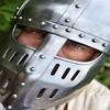 Medieval Steel Helmet with Face Guard Viking Crusader Armor for LARP, Cosplay, Reenactment Collectors