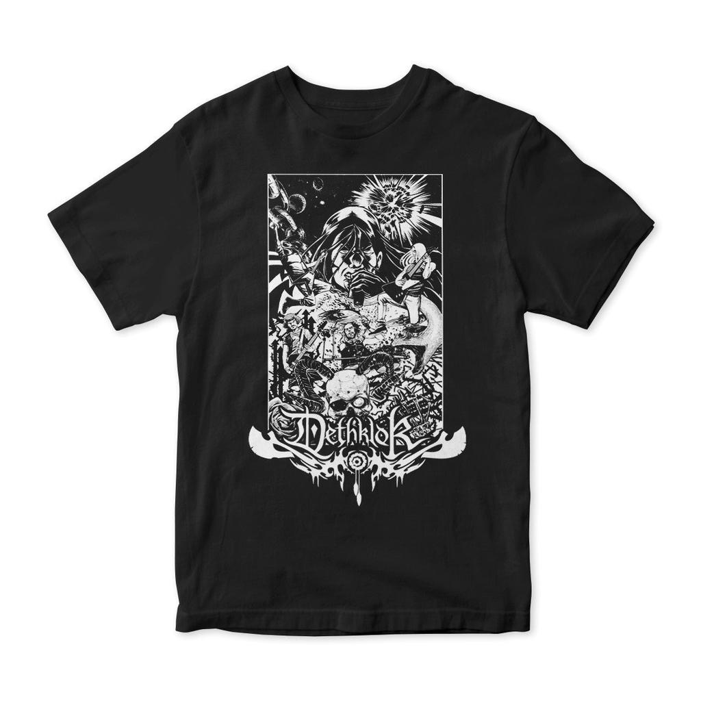 Dethklok Metalocalypse T-Shirt Loose and Breathable Men's and Women's Same Crew Neck Pure Cotton T-shirt