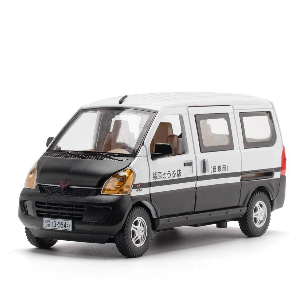Масштаб 1:24 WULING RONGGUANG Модель автомобиля Игрушка Двери Открываются Звук Свет Фургон Рулевое управление Колеса Модели с оттяжкой Хобби Игрушки Подарки для детей