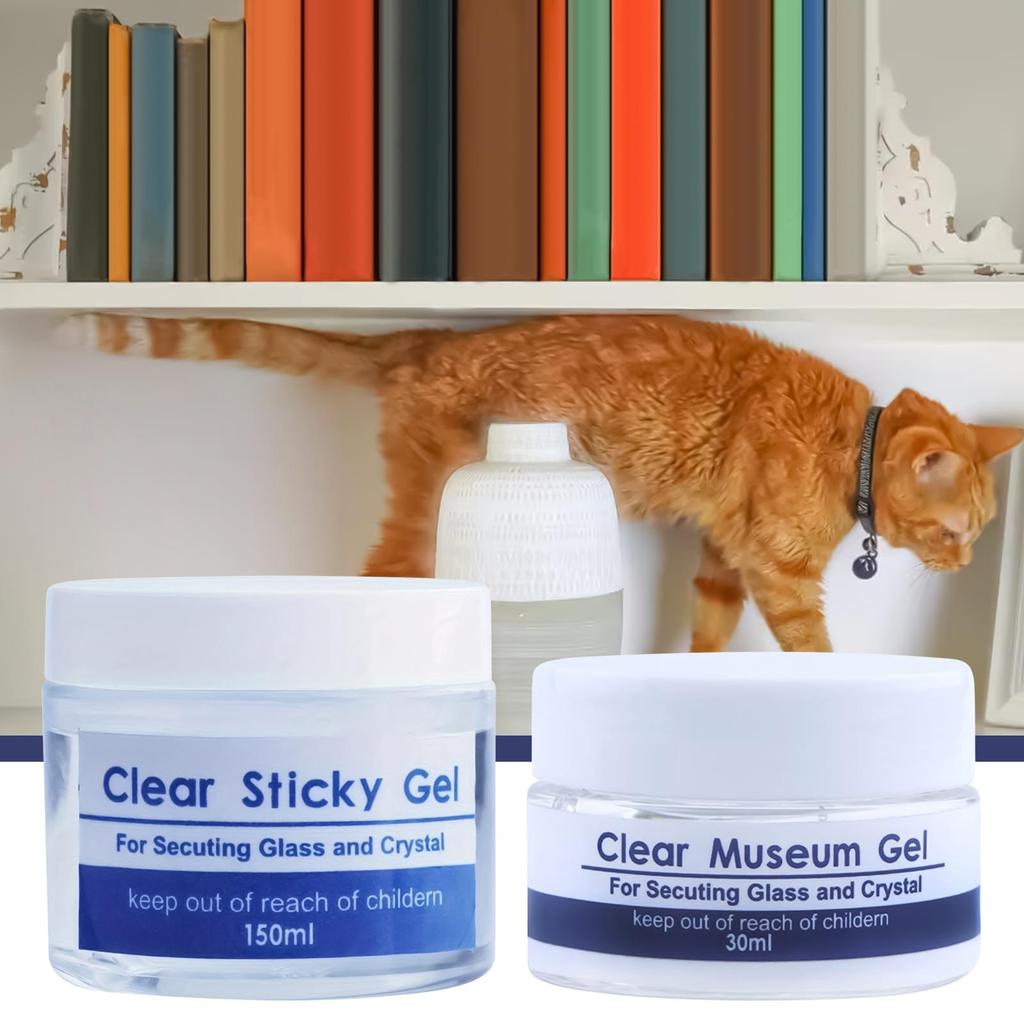 Museum Gel Clear Removable Museum Paste Putty Wax Removable Reusable No Residues Clear Adhesive Exhibits Putty Prevent Vibration