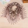 Flower New Style Scarf Creative Lace Scarf Women'S Tassel Scarf Women'S Fashion Shawl Scarf Thin Version