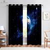 Мечтательные шторы с рисунком звездного неба, Красивый пейзажный принт, Предложение ограничено по времени, Украшение для спальни, гостиной