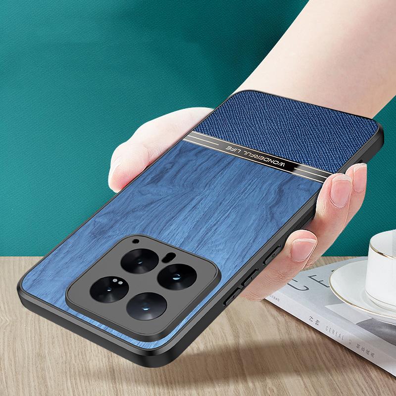 Роскошный кожаный тонкий чехол для телефона Xiaomi 14T Pro Poco X6 F6 M4 Pro Redmi Note 14 Pro+ 13 противоударный мягкий бампер