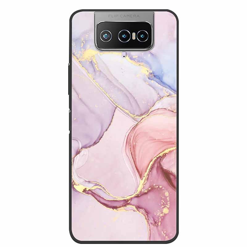 Чехол-книжка для Asus Zenfone 8 Flip Звезда Мягкий ТПУ Силиконовый Чехол для Телефона Для Zenfone8 Flip Zenfone 8 ZS590KS Задняя Крышка