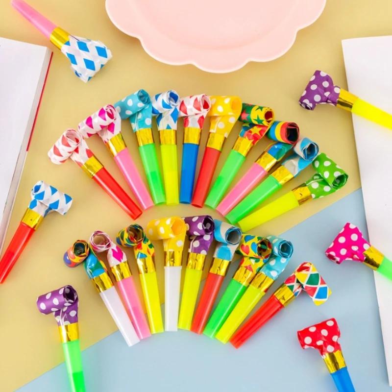 20 шт. красочный свисток дракона, свисток, рожок, свисток, игрушки для вечеринки по случаю дня рождения, праздничные атрибуты, подарки