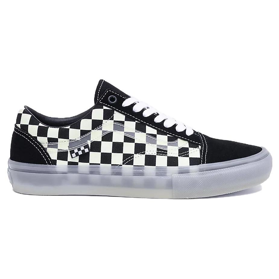 Vans Skate Old Skool Glow In The Dark Checkerboard Unisex Sneakers Black VN0A5FCB5S5