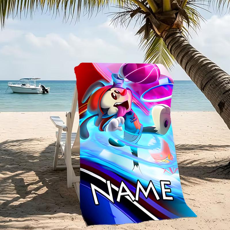 Customizable personalized beach towels Animaniacs themed designs.Suitable for the beach, yoga, sports;ideal as beach accessories
