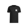 Graphic Print Crew Neck Short Sleeve T-Shirt Men Tops Black HH9345