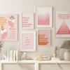 Mental Health Prints Therapist Office Wall Decor Counselor Psychologist Quote Canvas Painting Pink Style Poster Home Art Picture