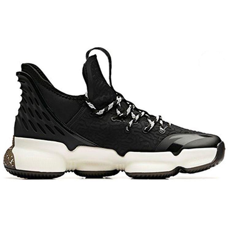 Anta Yukun 2 Basketball Shoes Men Sneakers Black White 91931180-2