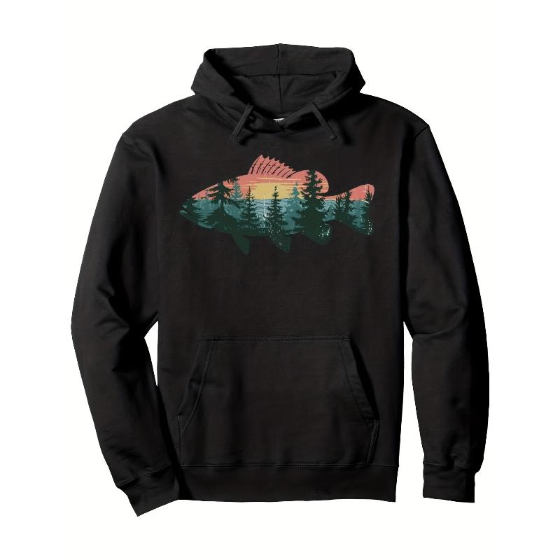 Fleece Lined Hooded Sweatshirt for Men Full Zip Windproof