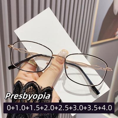 Модные Очки для Чтения с Блокировкой Синего Света для Женщин Мужчин Маленькая Квадратная Рамка HD Линза Пресбиопия Компьютерные Очки