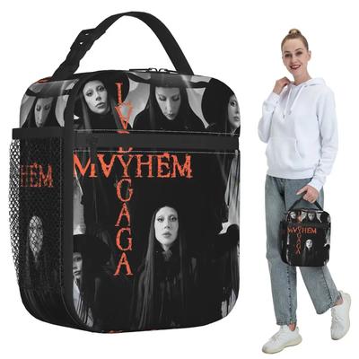 Lady Gaga Mayhem Album Insulated Lunch Bag for Kids School Cooler Thermal Food Box Tote Portable Lunch Boxes Container