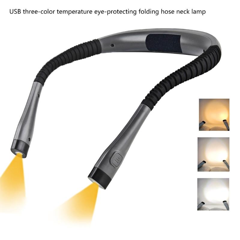 Foldable Hands Less Lamp For Hobbies Vehicle Repair Night Fishing Crafting Maintenance 1000mAh Battery Adjustable Color