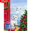 Алмазная картина 5D Рождественская собака Зимняя Алмазная вышивка Распродажа Снежная мозаика Животное Украшение дома Настенное искусство