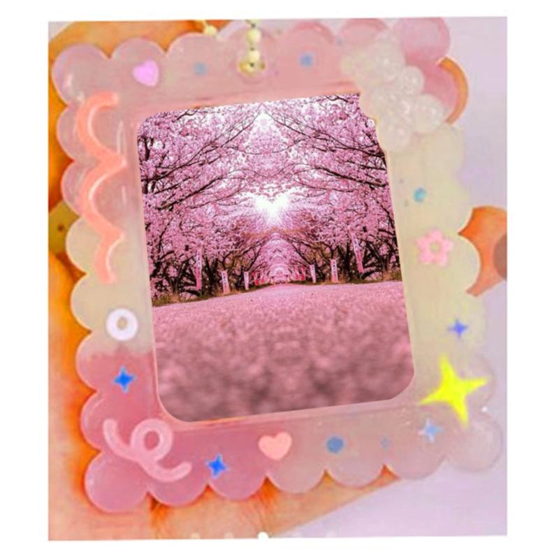 Украшение для фоторамки Силиконовая форма Прямоугольник Зеркало Эпоксидная форма Форма для литья смолы Подвеска Форма Подходит для поделок своими руками