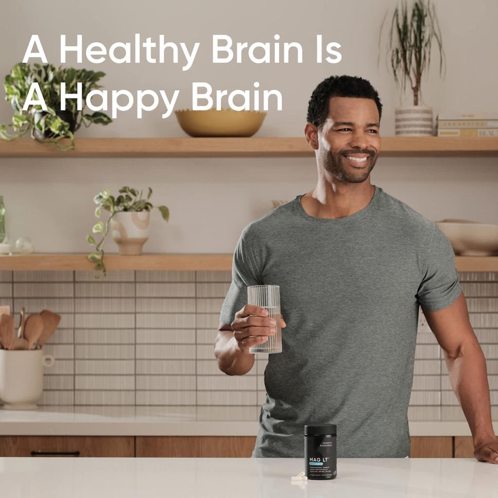 Sports Research MAG LT™, Magtein®, 2000 мг, 90 растительных капсул (666 мг на капсулу)