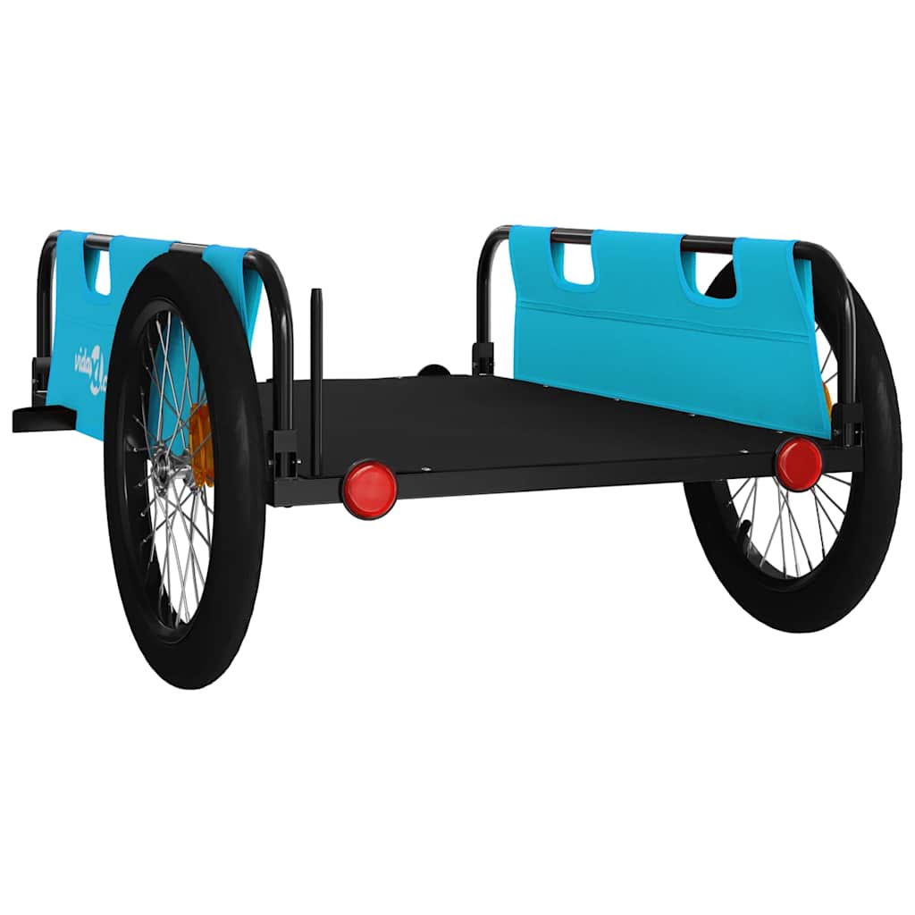 Bicycle Trailer Blue and Black Oxford Fabric & Iron