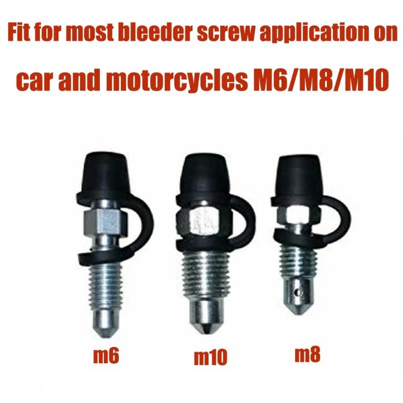 10/20/30 шт. колпачок для винта прокачки тормозов, колпачок для масленки, резиновый пылезащитный чехол, черный для автомобилей, мотоциклов, винт M6/M8/M10