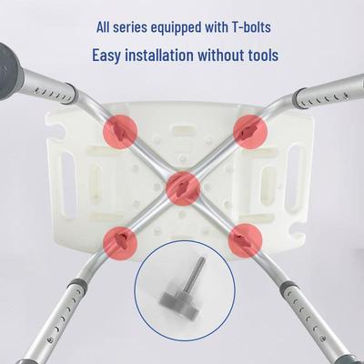 Регулируемый Нескользящий Водонепроницаемый Стул для Ванны для Пожилых, Беременных Женщин и Инвалидов