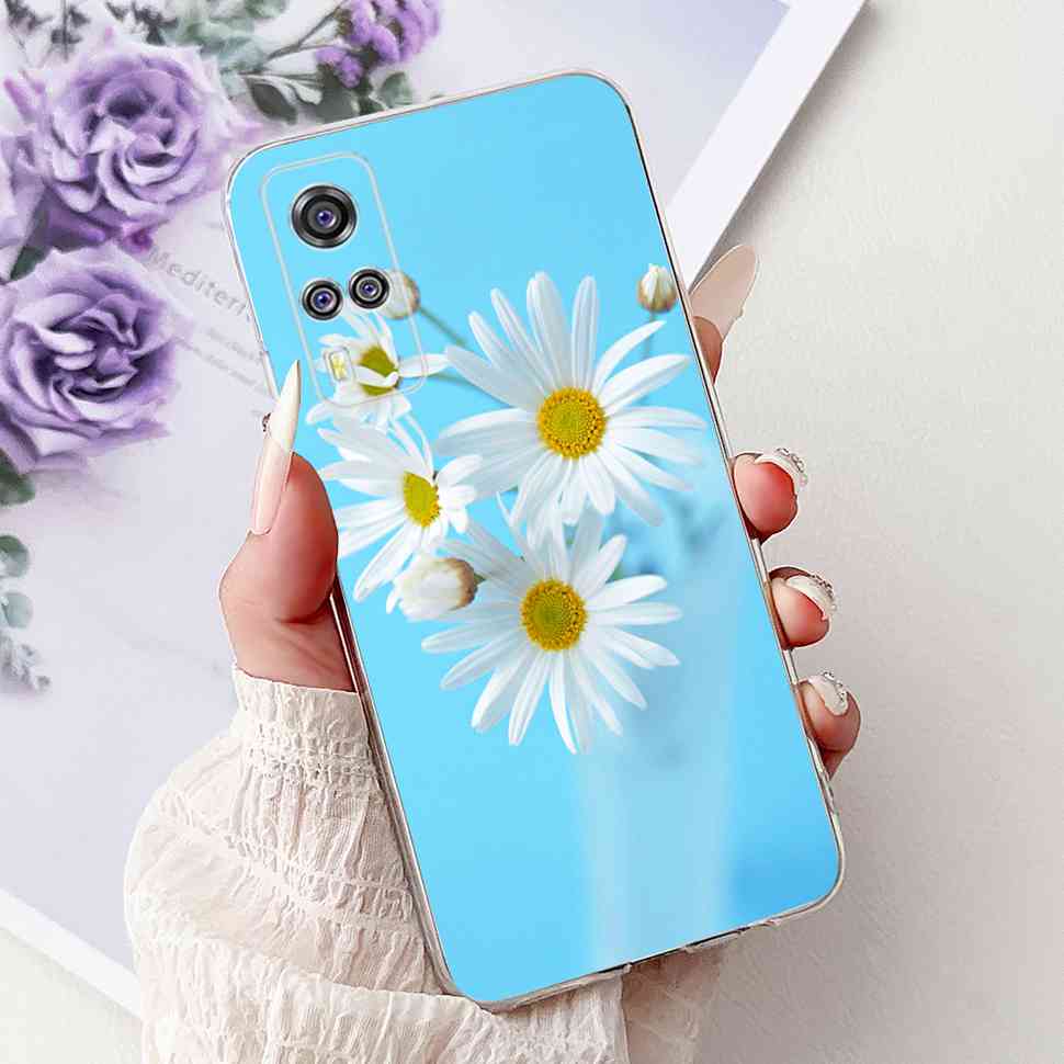 For vivo Y51 V2030 Case Cute Cat Butterfly TPU Soft Silicone Shockproof Cover For Vivo Y51 VIVOY51 6.58" Flowers Phone Cases