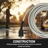 Heavy Duty Extra Long High Flows 25ft High Pressure Washer Hose Expansion Durable Nylon Construction Quick Connection