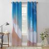Summer Ocean Beach Window Curtains for Living Room Luxury Bedroom Curtain Kitchen Blinds Drapes Curtains