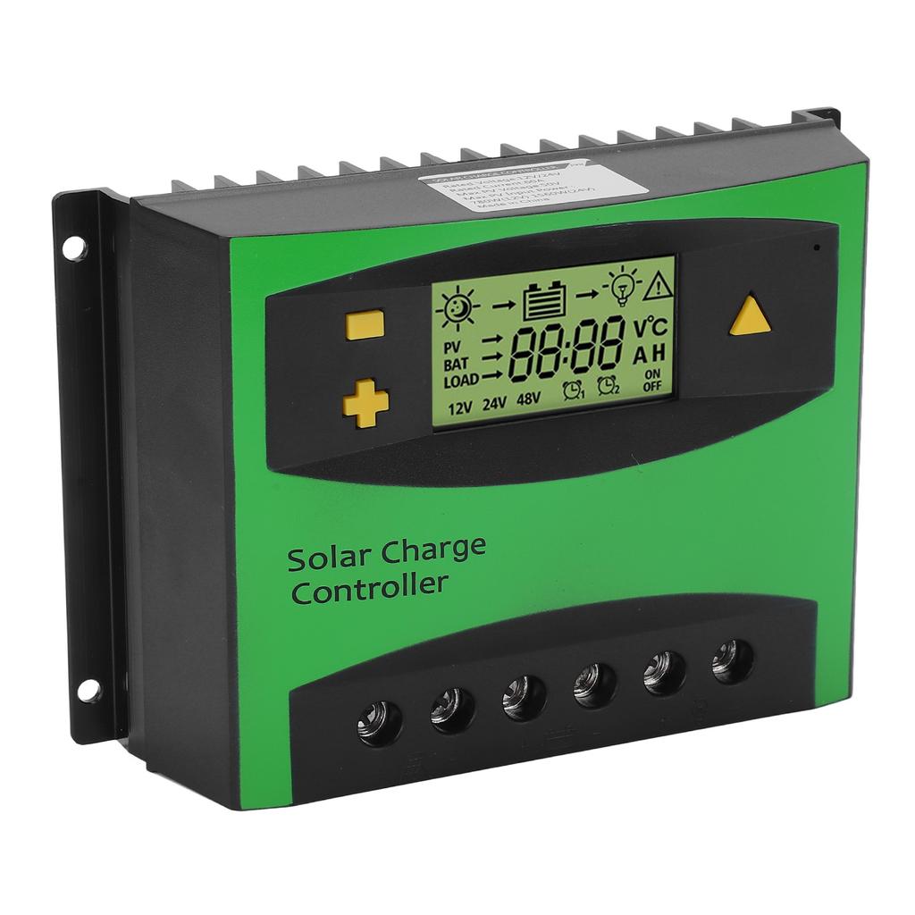 Solar Charge Controller LCD Display PWM Charging Regulator 60A 12V 24V for Home RV