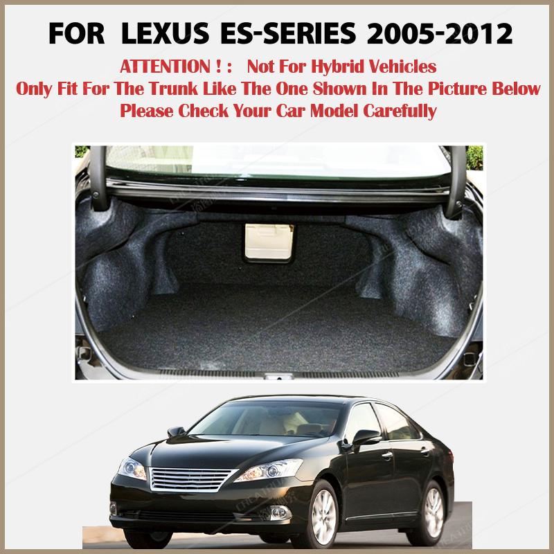 Коврик в багажник автомобиля для Lexus серии ES, немасляно-электрический гибридный 2005 2006-2012, коврик для багажника, внутренние детали, аксессуары
