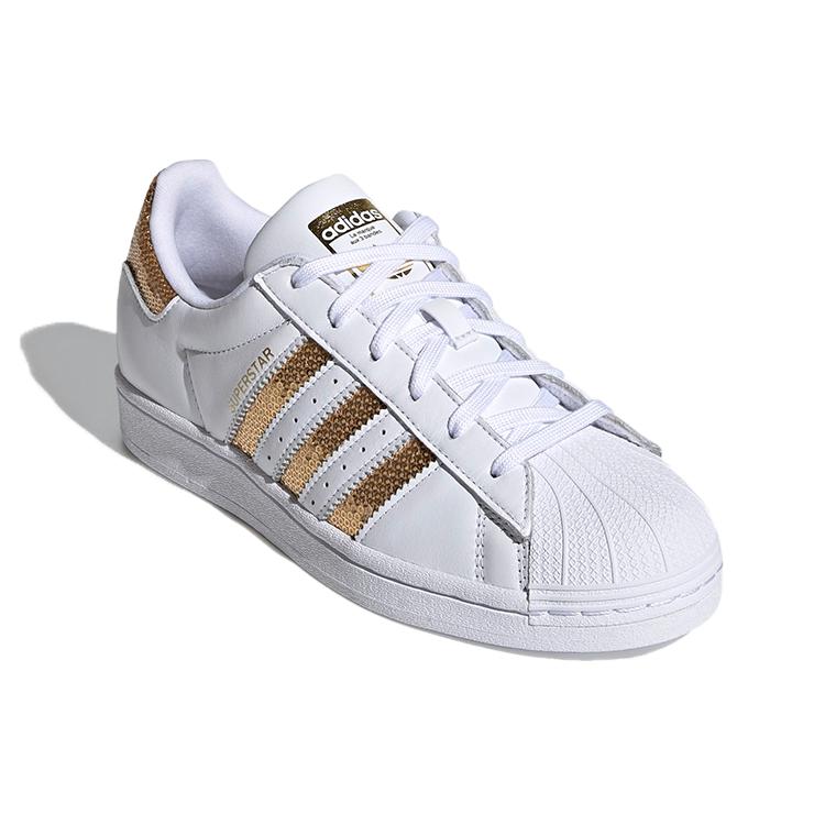 adidas Женские Superstar 'White Gold Sequins' Женские G55658