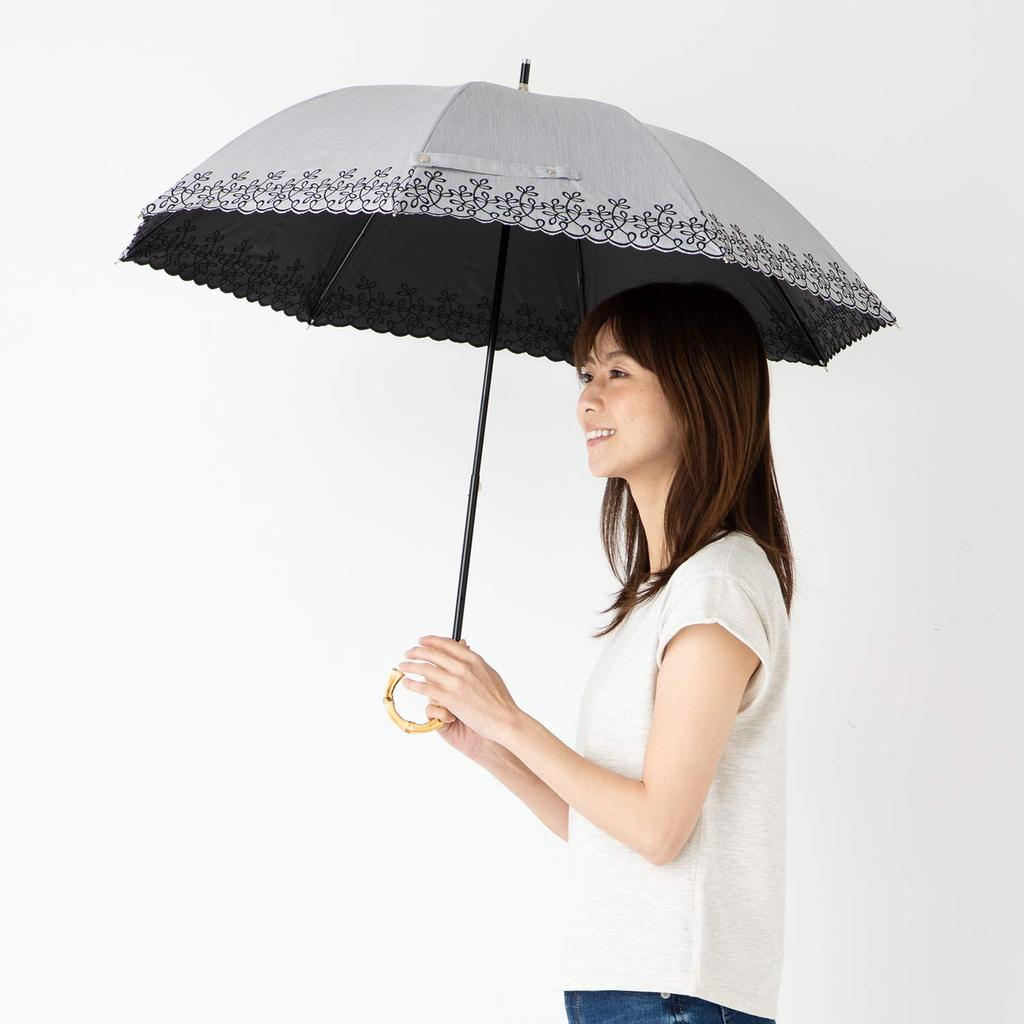 Солнце УФ-жара и свет компактный длинный для солнечной и дождливой погоды легкий ламинированный Cool Plus Leaf шамбре серый зонт, защита, экранирование, зонт,