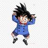 Patches For Clothes Bag Iron On Thermal Stickers Goten Battle Of Gods Goten Goku Pattern Washable Heat Transfer