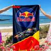 Пляжное полотенце с принтом Red Bull Racing, Универсальное легкое впитывающее пляжное полотенце для бассейна, серфинга, йоги, ванной комнаты, Идеальный подарок на день рождения, праздник