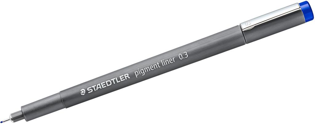 Линер Staedtler Pigment Color 308, 0,3 мм, Синий, 03-3