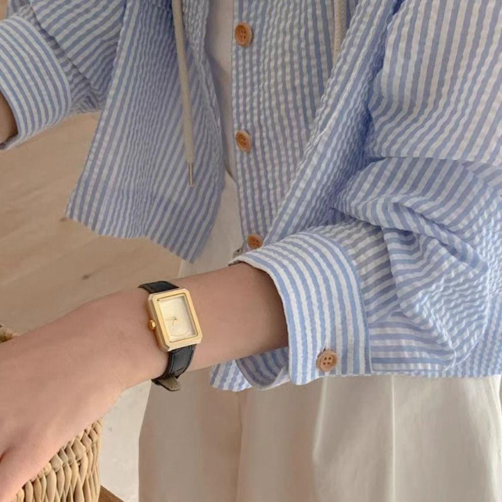 Ретро Полосатая Толстовка с Капюшоном Солнцезащитные Толстовки для Женщин Стильная Рубашка с Длинным Рукавом Осень