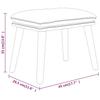 Footstool Light Grey 45 x 29.5 x 35 cm Fabric