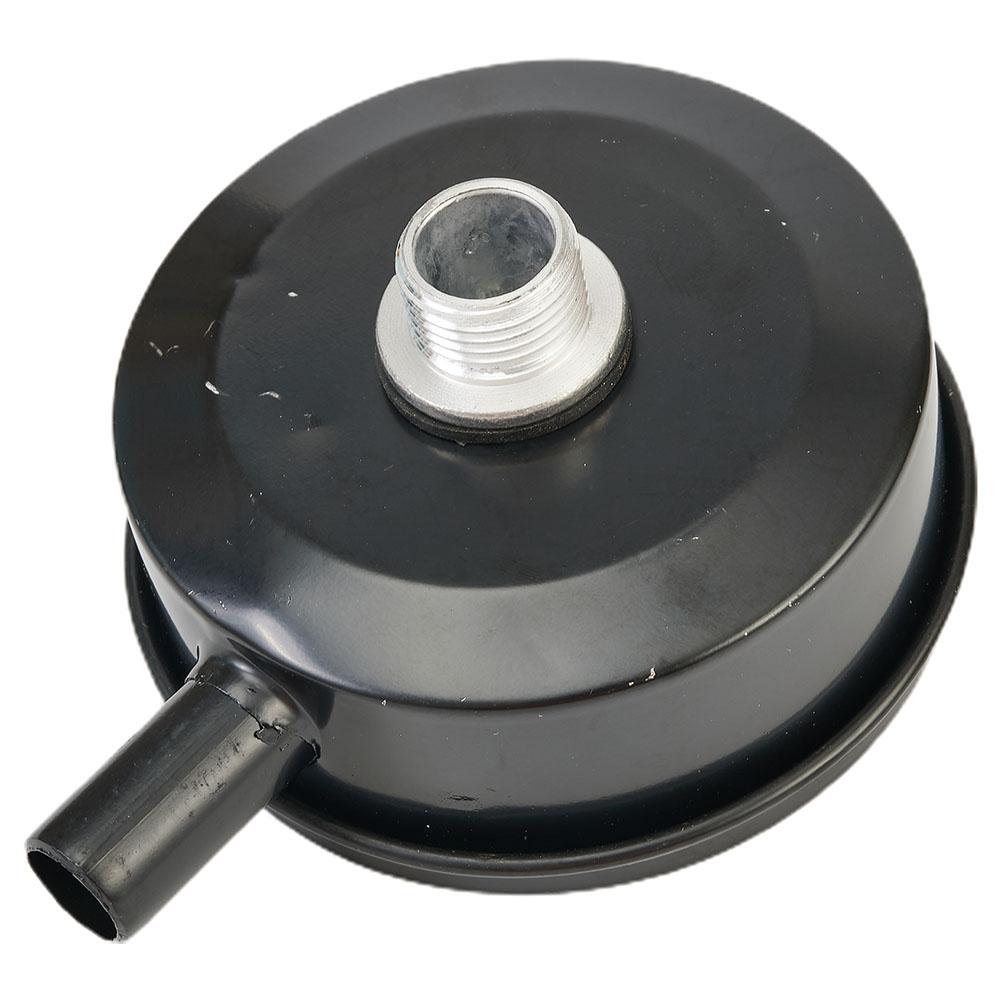 Фильтр насос аксессуары шум металл черный воздушный компрессор глушитель замена крепления инструменты 20 мм впускной практичный