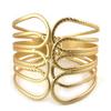 Les Trésors De Lily [N1591] - Golden 'Cleopatra' Designer Bracelet