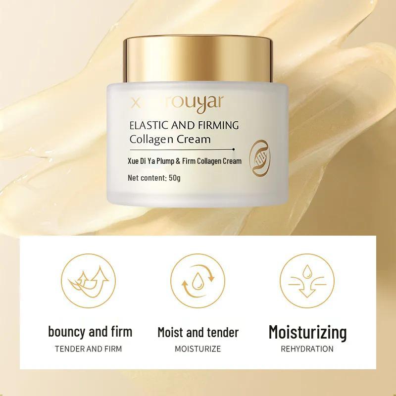 Укрепляющий крем с шелком и коллагеном Xuerouya – Увлажняющий крем для лица против морщин